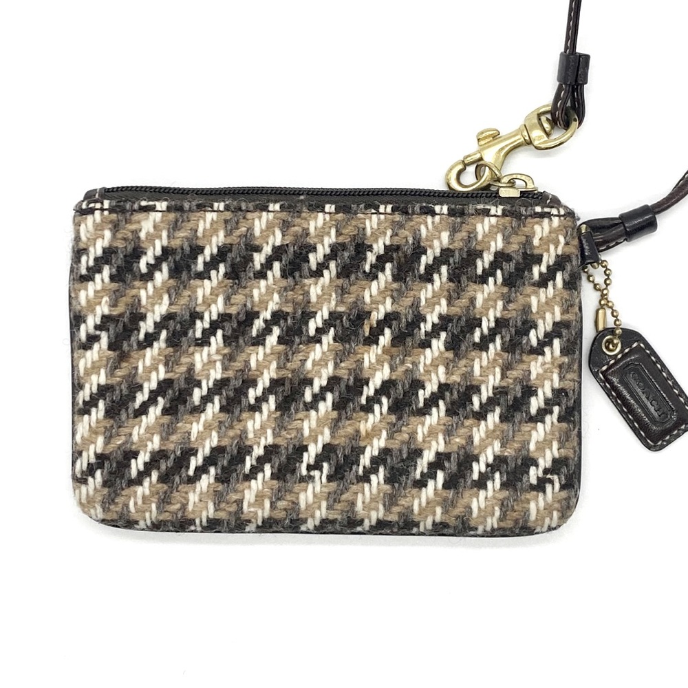 Coach Vintage Tweed Wristlet EUC